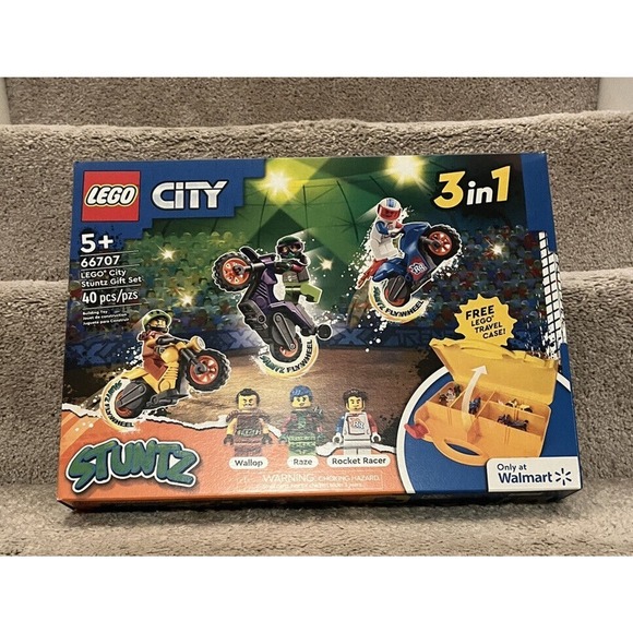 LEGO City Stuntz 3 in 1 Motorcycle Gift Set 40 Pieces 66707 NEW FACTORY SEALED - Picture 4 of 5